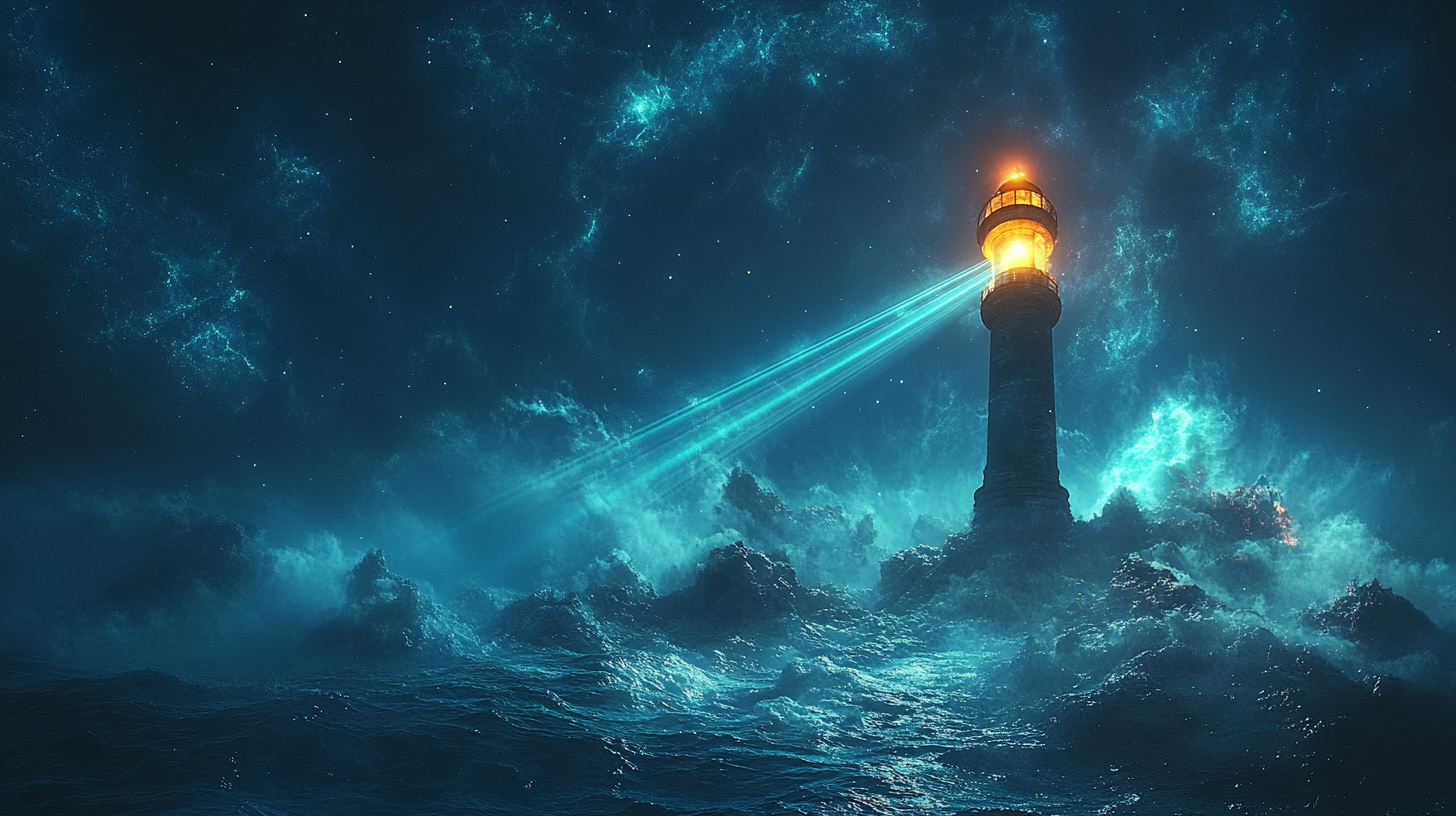 Smart Stack Method — hero cosmic lighthouse 02